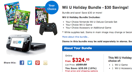 what is the price of a wii u