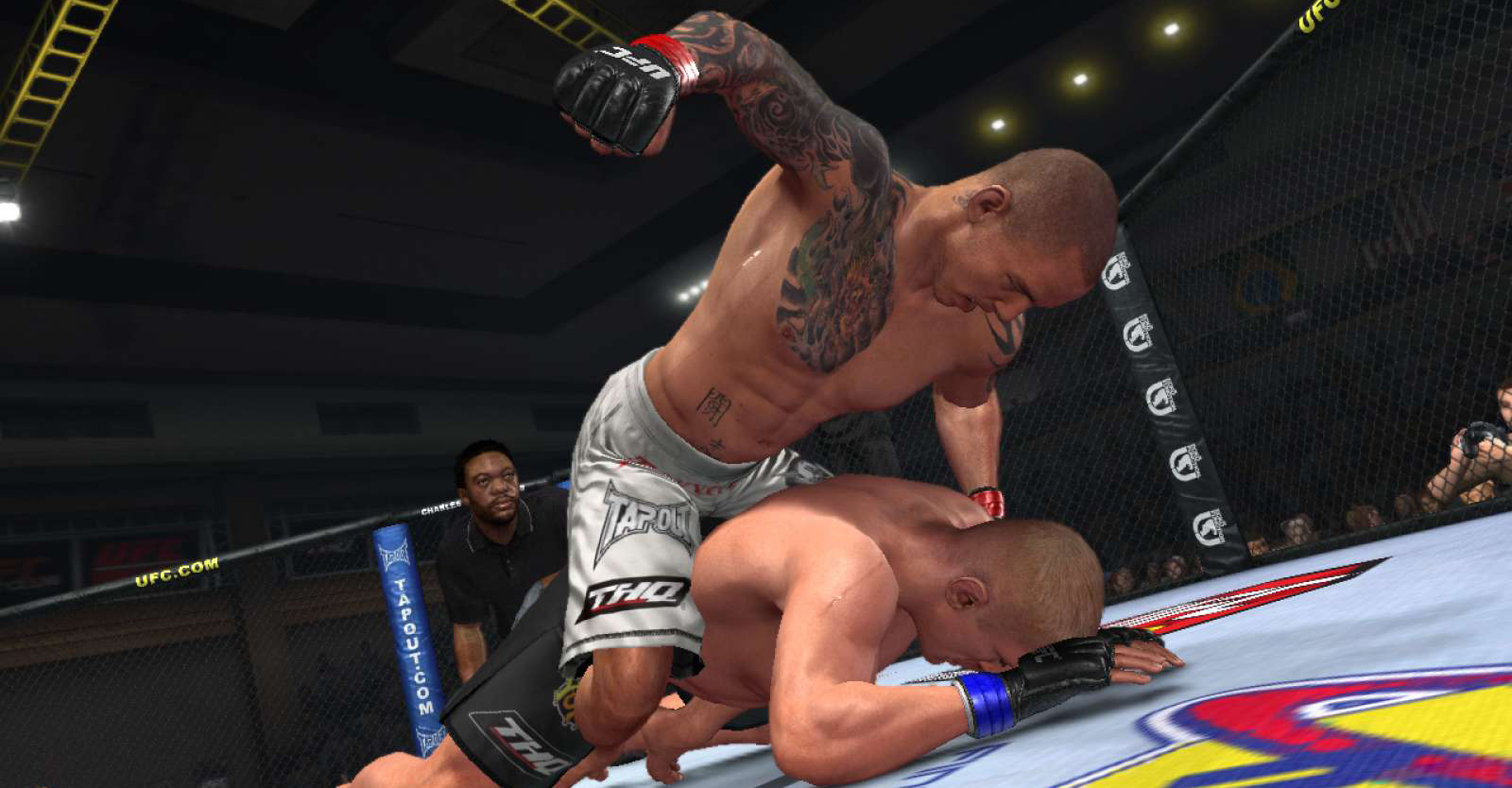 UFC Undisputed 3 vs UFC 2010 screenshots showing Punching